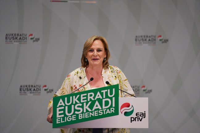 La presidenta del PNV en Vizcaya, Itxaso Atutxa. H. Bilbao