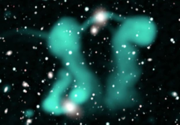 Nubes de electrones nunca antes vistas alrededor de galaxias se asemejan a 'Fantasmas danzantes'