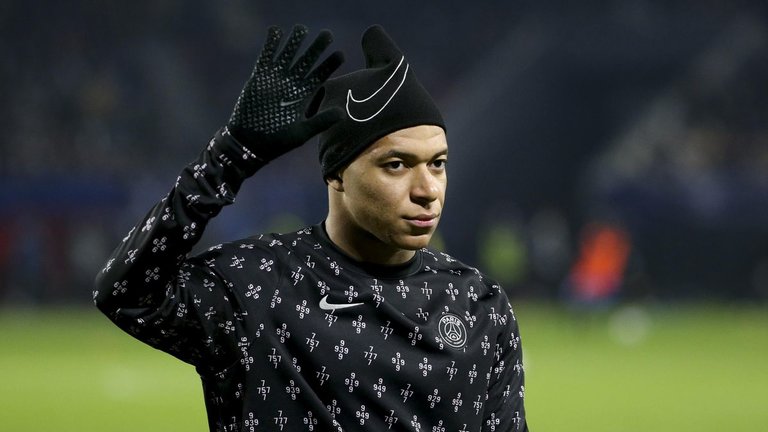 El delantero internacional francés Kylian Mbappé.