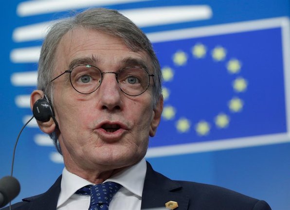 El presidente del Parlamento Europeo, David Sassoli, en una imagen de archivo. EFE/EPA/OLIVIER HOSLET