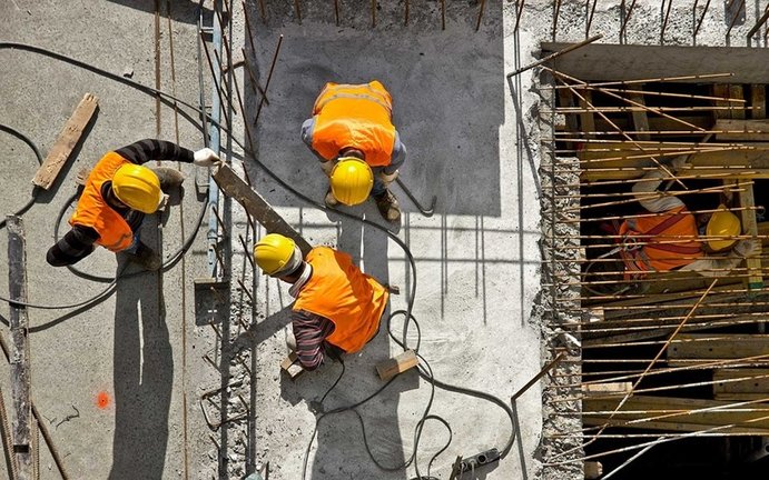 Trabajadores de la construcción. / ALERTA