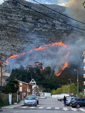 Incendios de ayer en Cieza. / ALERTA