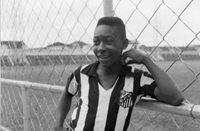 El astro Edson Arantes do Nascimento "Pelé".
