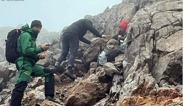 Equipo de rescate durante la operación en Picos de Europa. / OPC