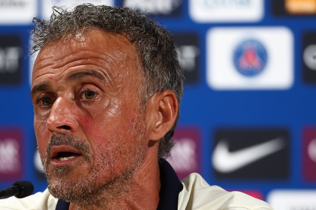 El entrenador del PSG, Luis Enrique