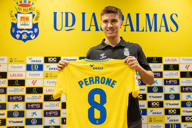 El futbolista argentino Máximo Perrone, nuevo jugador de Las Palmas.