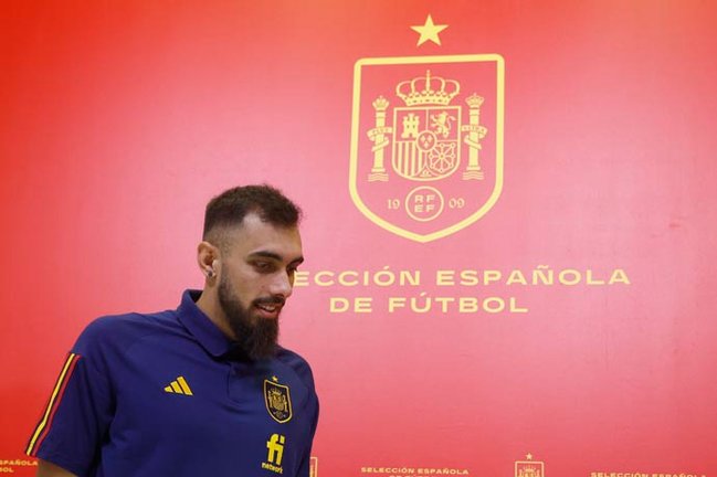 El jugador de la selección española de fútbol Borja Iglesias EFE/ Juan Carlos Hidalgo
