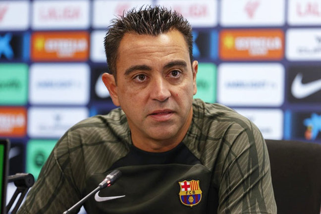 El entrenador del Barça, Xavi Hernández. / ele