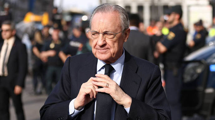 El presidente del Real Madrid, Florentino Pérez. / aee