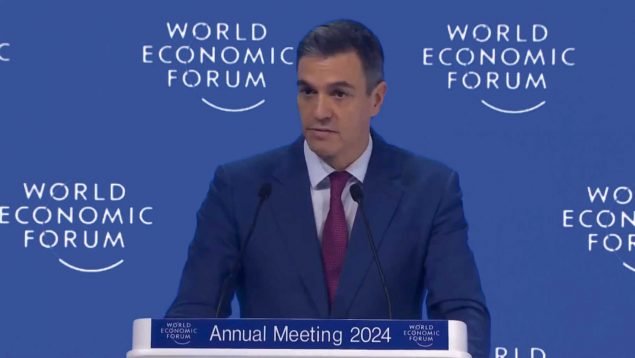 Pedro Sánchez ha aprovechado su intervención en el Foro Económico Mundial de Davos para presumir de ocho resultados económicos.