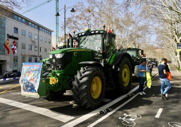 Un tractor durante una nueva tractorada. Claudia Alba / Archivo