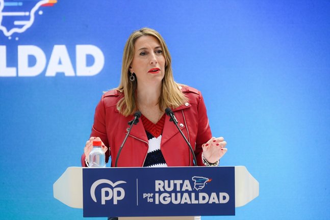 La líder del PP en Extremadura y presidenta de la Junta, María Guardiola. EP