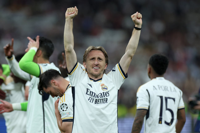 El centrocampista croata del Real Madrid, Luka Modric. / isabel infantes