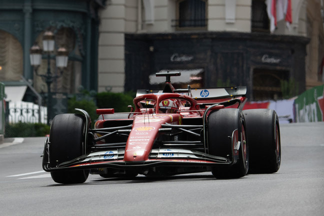 El piloto de Ferrari Charles Leclerc, en el GP de Mónaco 2024. / Giancarlo Cattagni