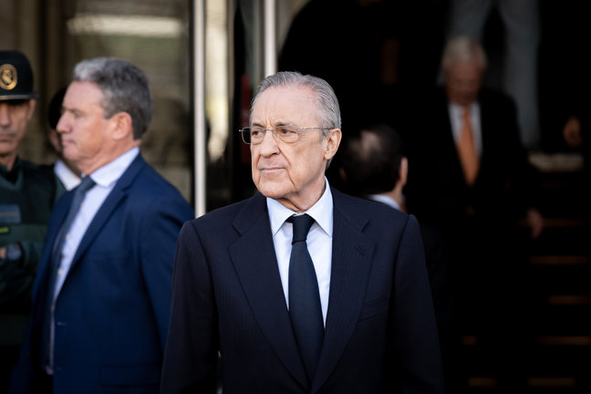 El presidente del Real Madrid, Florentino Pérez. / Diego Radamés