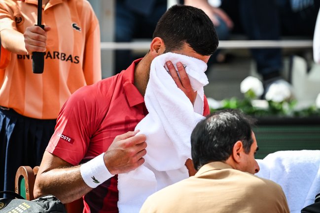 El tenista serbio Novak Djokovic durante un partido del Roland Garros. Matthieu Mirville / Archivo