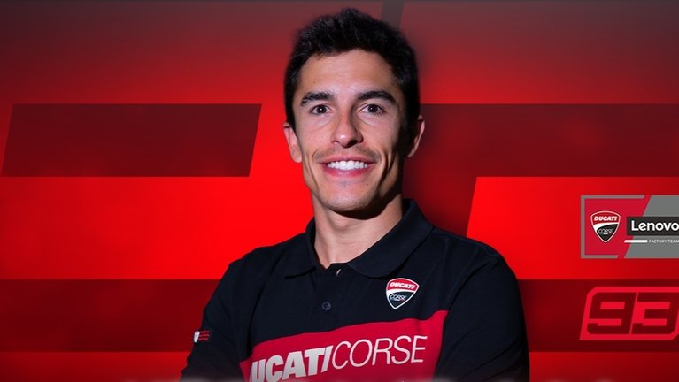 Anuncio del fichaje del piloto español de MotoGP Marc Márquez por el equipo oficial de Ducati hasta 2026. / Ducati