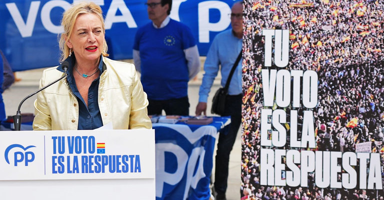 La candidata del Partido Popular María Luisa Peón. / A.E.