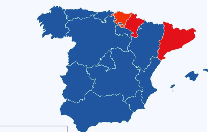 Imagen de la España tras las elecciones europeas.