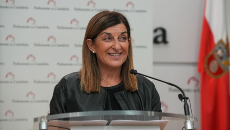 La presidenta del Partido Popular, María José Sáenz de Buruaga, ha celebrado los resultados de su partido en las elecciones europeas.