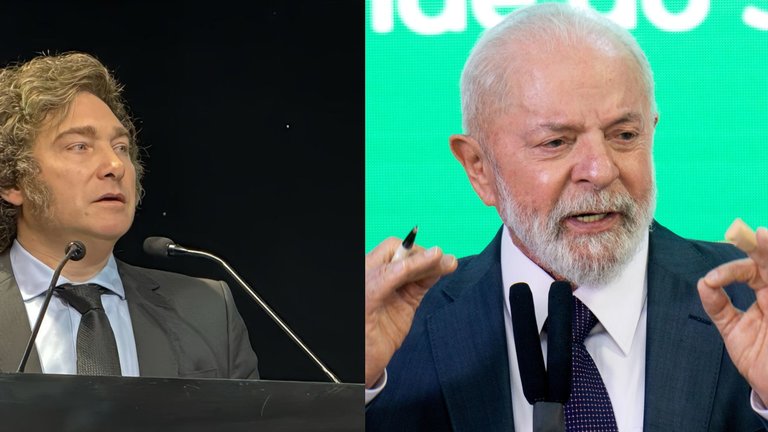 El presidente de Argenitna, Javier Milei, y  Lula da Silva
Presidente de la República Federativa de Brasi. / EP / Alerta