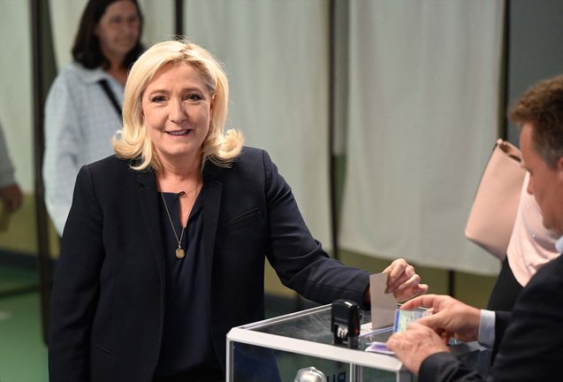 La líder francesa, Marine Le Pen. Denis Charlet