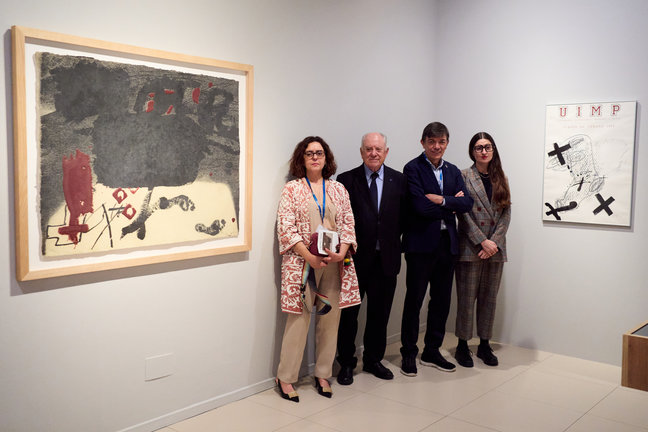Presentación de la exposición de Antoni Tàpies en el CASYC. / Juanma Serrano