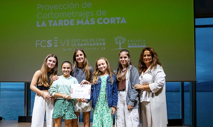 Las ganadoras de uno de los cortometrajes en la edición del pasado año. / Miguel López