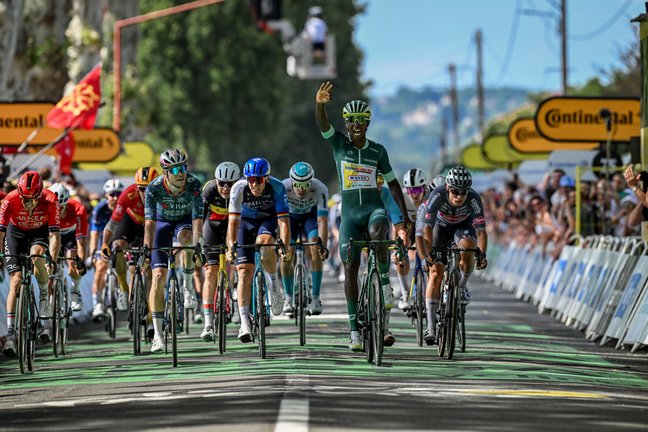 Biniam Girmay gana su tercera etapa en esta edición del Tour. / Tour de Francia