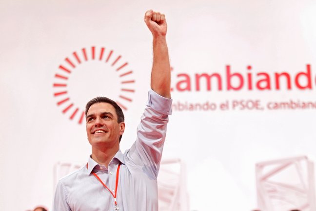Secretario general del PSOE en la clausura del Congreso extraordinario del PSOE 2014. / EP