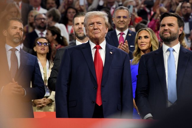 El expresidente de Estados Unidos, Donald Trump, en la convención republicana. Mark Hertzberg