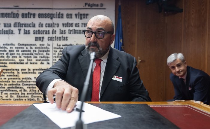 El exasesor del exministro José Luis Ábalos, Koldo García, comparece en la Comisión del Senado. Eduardo Parra / Archivo