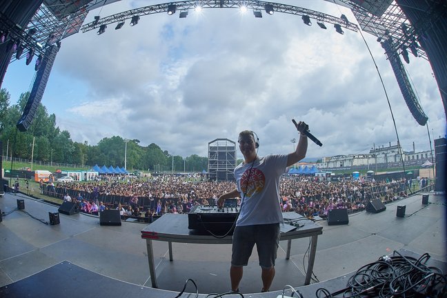 El DJ Adrián Deerre durante la pasada edición del festival. / M.P.
