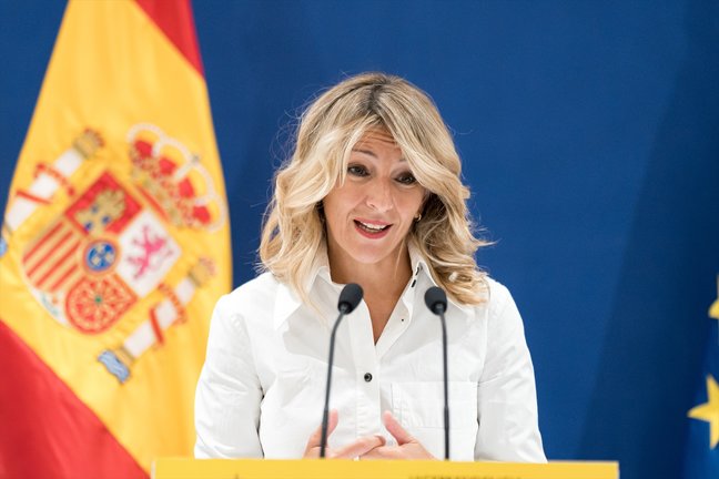 La vicepresidenta segunda del Gobierno y ministra de Trabajo y Economía Social, Yolanda Díaz. Diego Radamés