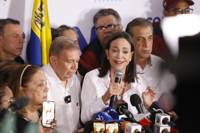 La líder de la oposición venezolana, María Corina Machado. Jeampier Arguinzones