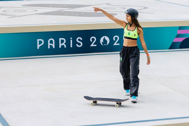 Rayssa Leal, la joven deportista brasileña de skateboarding. /  Rayssa Leal