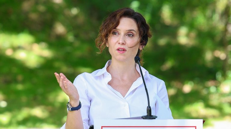 La presidenta de la Comunidad de Madrid, Isabel Díaz Ayuso. Marta Fernández