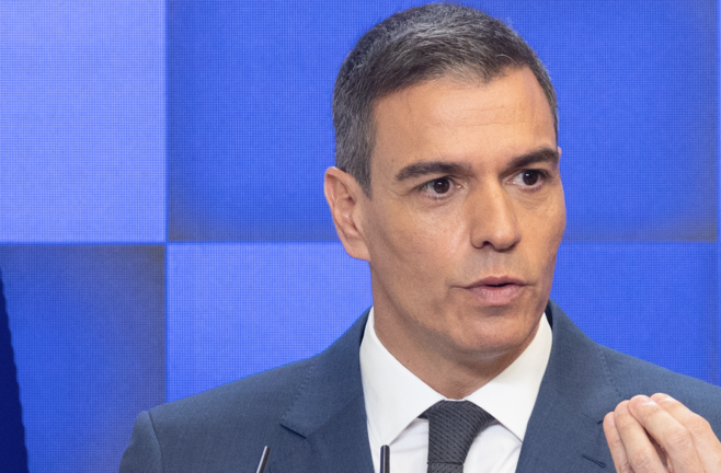 El presidente del Gobierno, Pedro Sánchez, comparece para hacer balance del curso político, en el Complejo de la Moncloa, a 31 de julio de 2024, en Madrid (España). Sánchez ha hecho el balance habitual antes del paréntesis veraniego, una práctica que se recupera, ya que el año pasado no se convocó debido a que las elecciones generales se habían celebrado el 23 de julio. La comparecencia de Pedro Sánchez tiene lugar un día después de hacerse pública su querella al juez Peinado por prevaricación.
Fecha: 31/07/2024. leer menos

Firma: Eduardo Parra / Europa Press