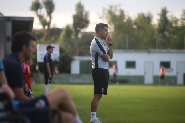 El entrenador de la Gimnástica, Fran Martín. / RS