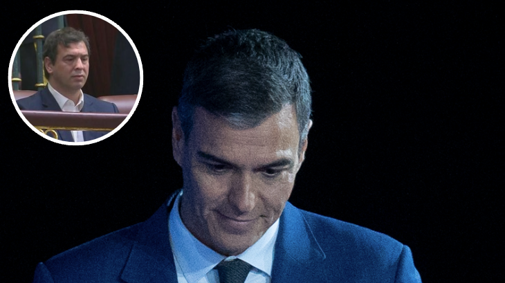 El presidente del Gobierno, Pedro Sánchez y en círculo su hermano David Sánchez. 
Firma: David Zorrakino / Europa Press