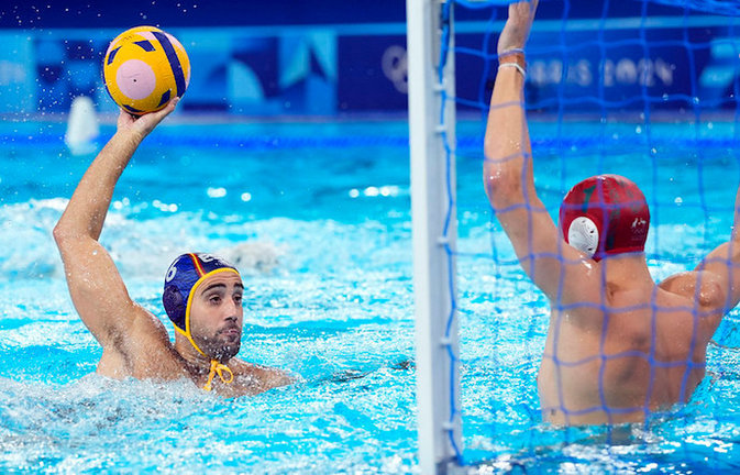 El equipo español de waterpolo masculino en los Juegos Olímpicos de Paris 2024. / COE