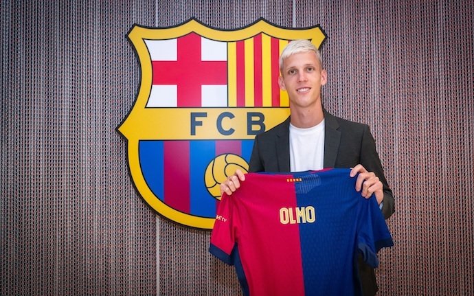 El nuevo jugador del FC Barcelona Dani Olmo. / FCB