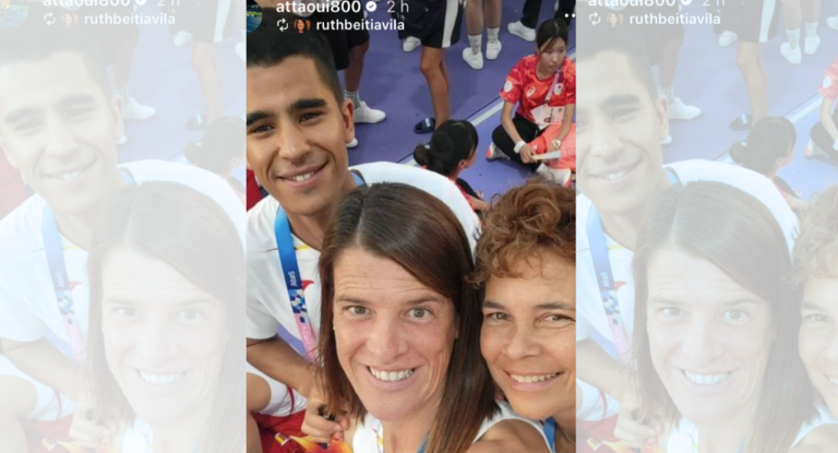 Ruth Beitia y Attaoui.