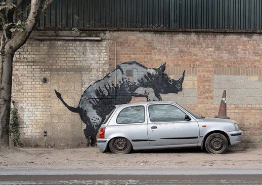 El octavo grafiti del artista, ubicado en la calle Westmoor del barrio de Charlton, al sureste de Londres. / EP