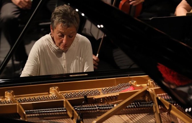 La pianista Maria João Pires durante una actuación. / EP