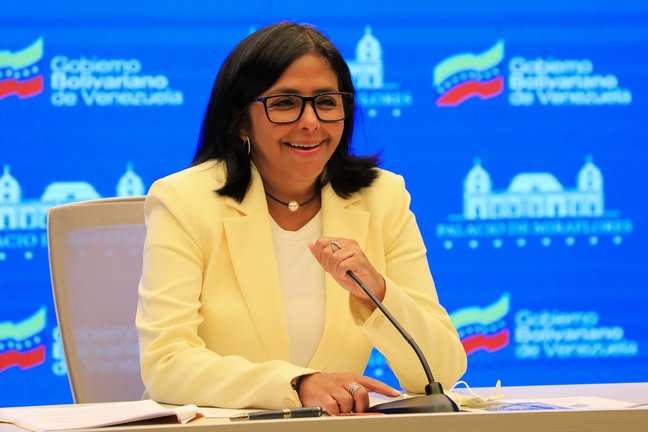 La vicepresidenta de Venezuela, Delcy Rodríguez. / EP