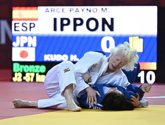 La judoca española Marta Arce en los Juegos Paralímpicos de Paris. CPE