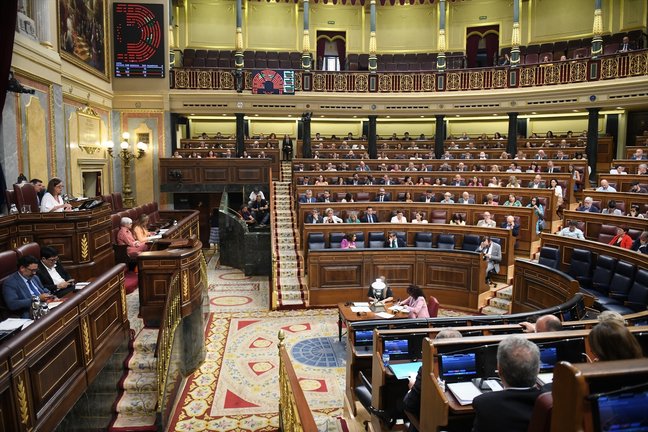 Vista general del hemiciclo del Congreso de los Diputados. / Fernando Sánchez / Archivo