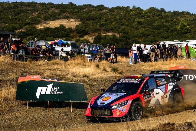 Coche de Dani Sordo durante el Rally de Acrópolis 2024. / D.S.