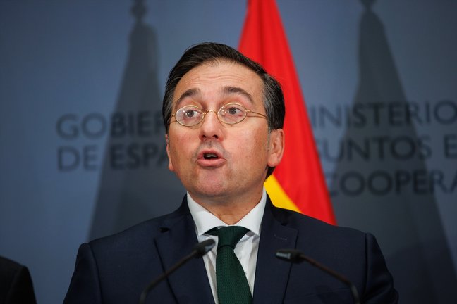 El ministro de Asuntos Exteriores, Unión Europea y Cooperación, José Manuel Albares. Alejandro Martínez Vélez